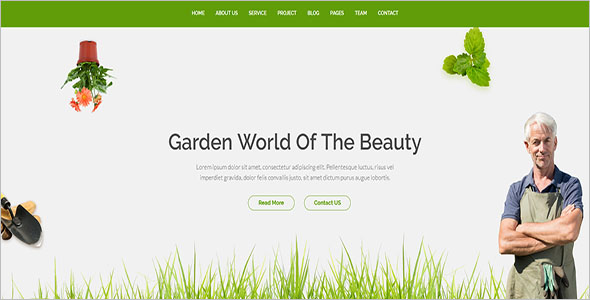 Gardening Website Blog Template
