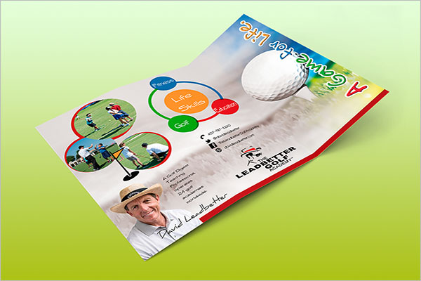 Golf Camp Brochure Template