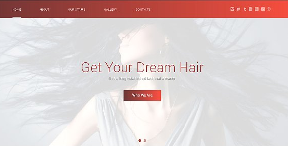 Hair Design Website Template