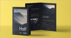 54+ Half Fold Brochure Design Templates