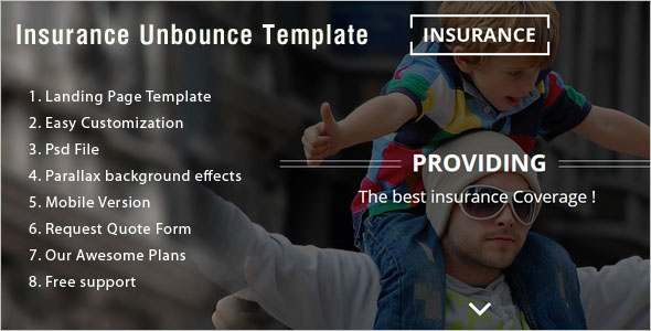 Health Insurance Landing Page Template