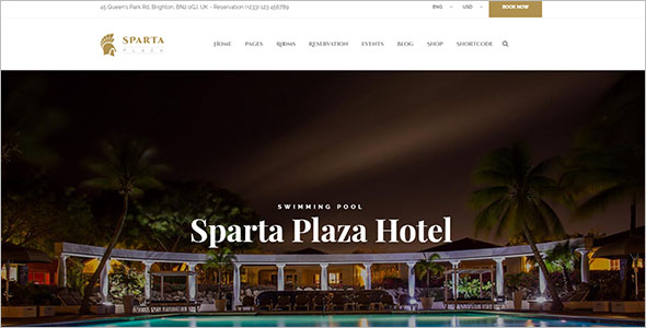 Hotel & Resorts Website Template