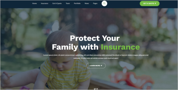 Insurance Agency Bootstrap Template