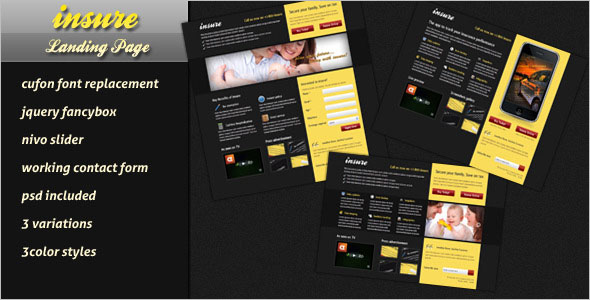 Insurance Quote Landing Page Template