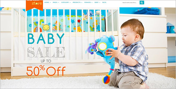 Latest Kids Store Magento Template