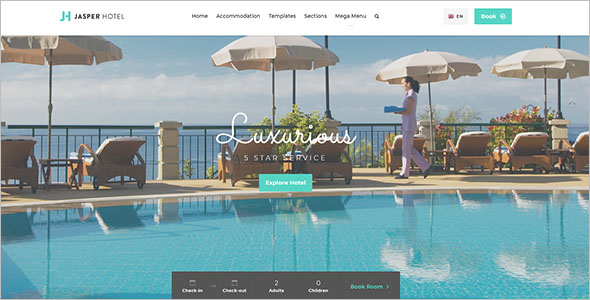 Latest Resort Website Template