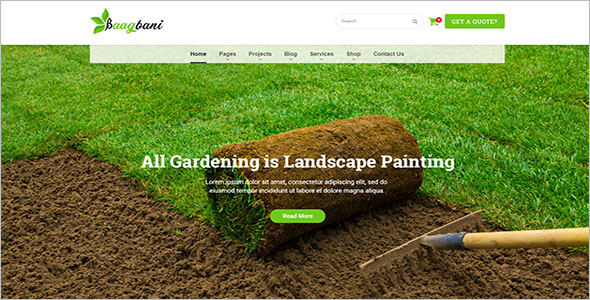 Lawn & Garden Blog Template