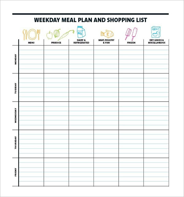 43+ Meal Planning Templates Free PDF, Doc, Excel Format Ideas