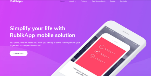Mobile First Bootstrap Template