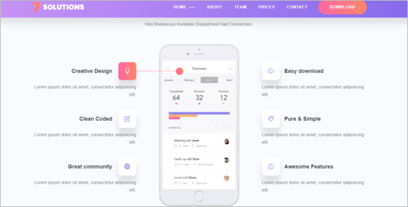 Mobile Friendly Bootstrap Template