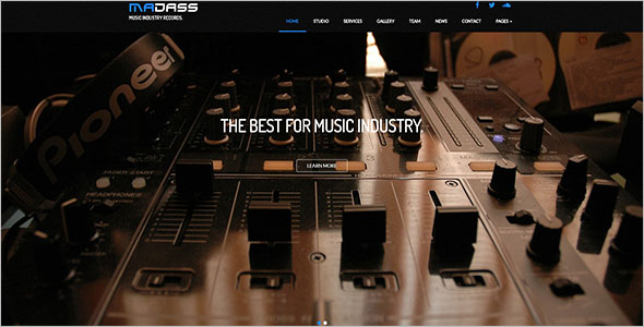 Multipurpose Music Bootstrap Template