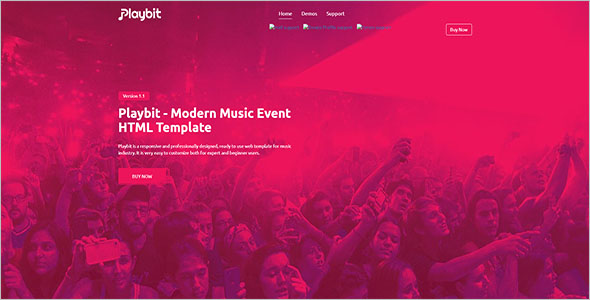 Music Band Template Bootstrap