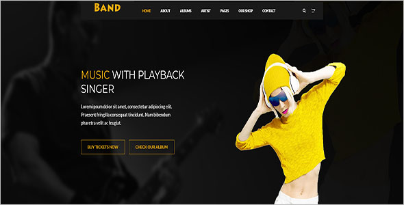 Music Player Website Theme