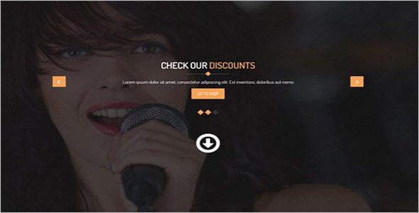 Music Store Bootstrap Template