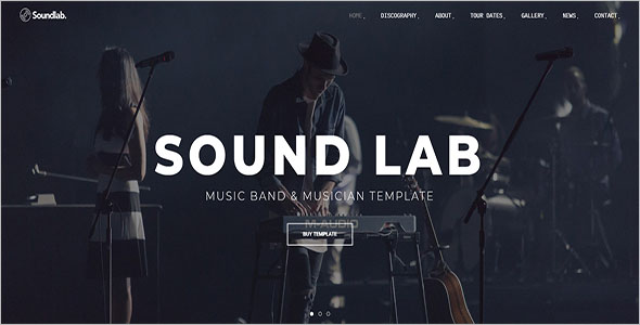 Musician Website Bootstrap Template