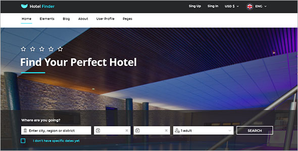 Online Booking Resorts Website Template