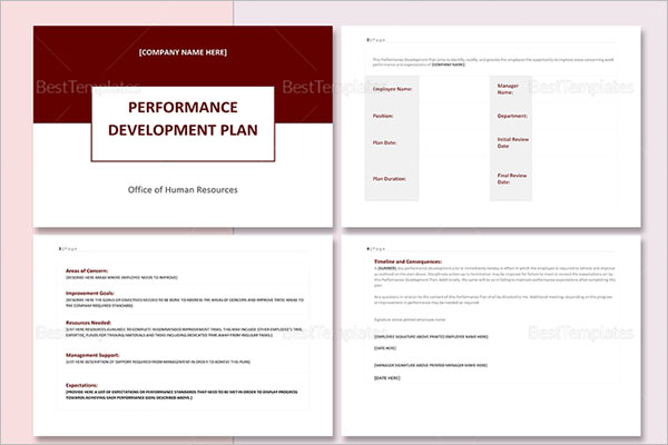 Performance Development Plan Template