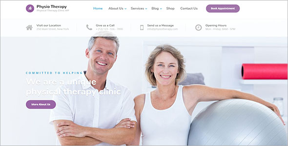 Physiotherapy & Chiropractor Clinic WordPress Theme