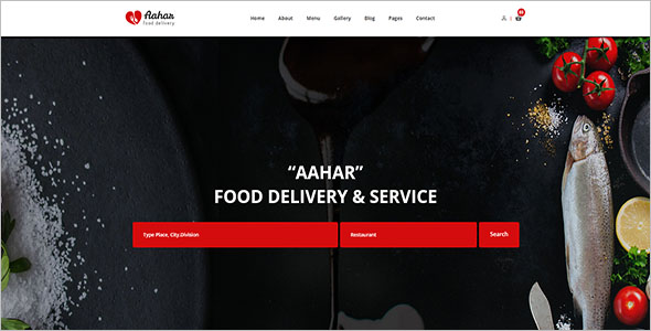 Resort Food Services Website Template