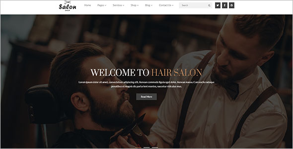 Responsive Hair Salon HTML5 Template