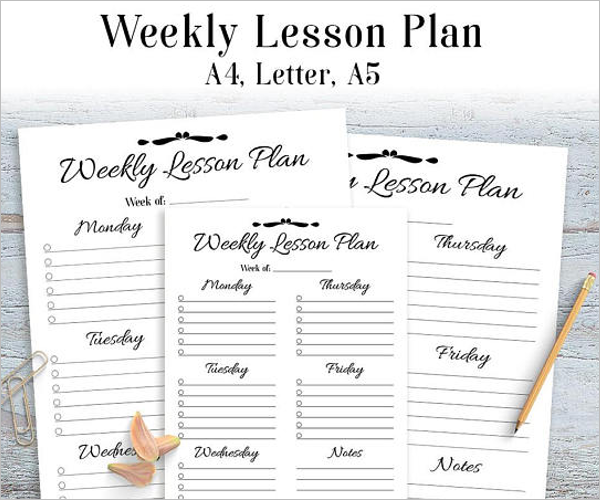 Sample Lesson Plan Template Word