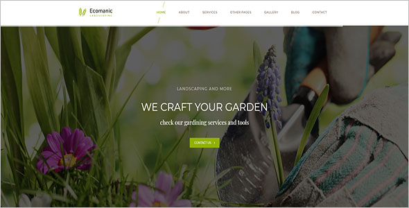 Simple Landscaping Blog Template