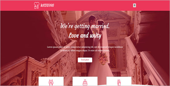 Simple Wedding Bootstrap Template