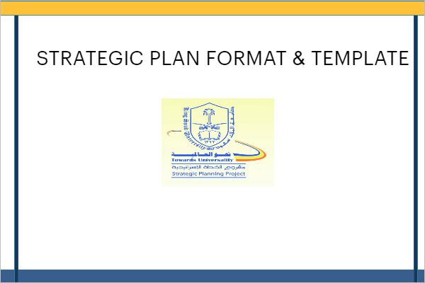 Strategic Plan Format