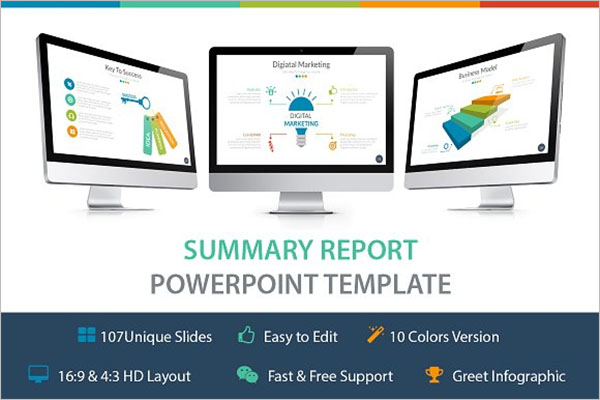 Summary Report Template PPT