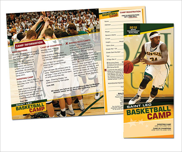 Upward Basketball Brochure Template
