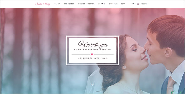 Wedding Bootstrap Template Free Download