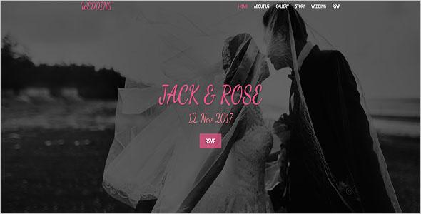 Wedding Hall Bootstrap Template