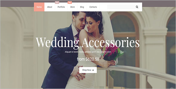Wedding Jewelry Bootstrap Template