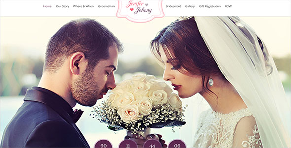 Wedding website Template