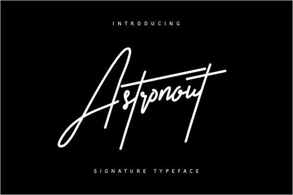 Astronout Signature Fonts