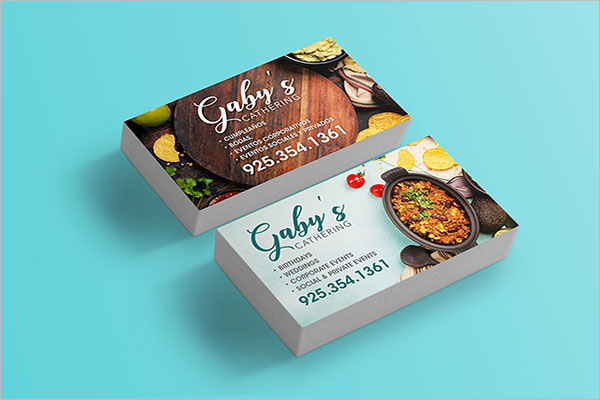 Business Card Design For Catering Services