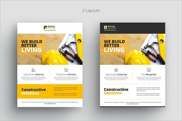 Construction Business Flyer Design