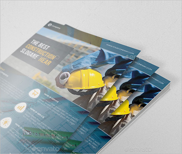 Construction Company Flyer Template in Word