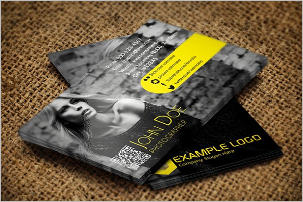 Elegant QR Code Business Card