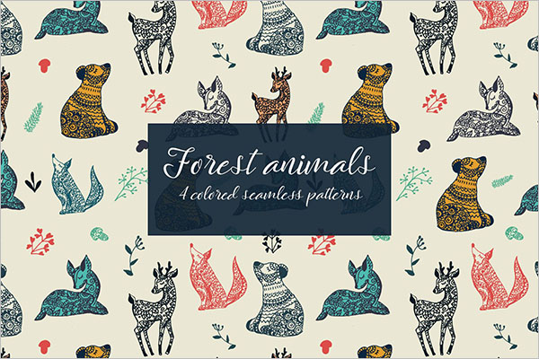 Forest Animals Seamless Textures