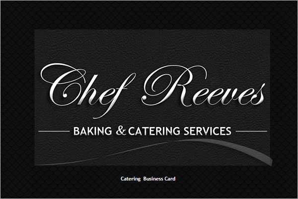 Free Catering Services business card
