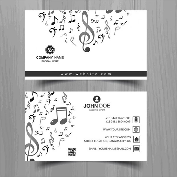 Free Music Business Card Template