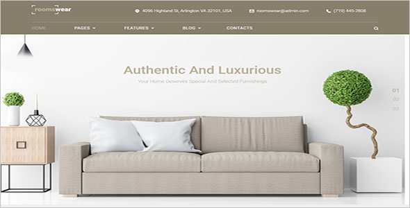 Furniture Website WordPress Theme