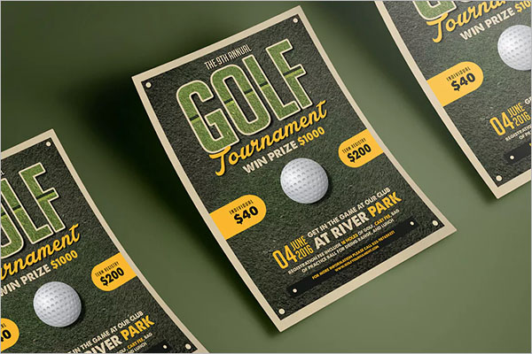 Golf Flyer sample Template