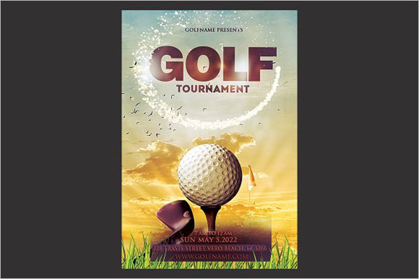 Golf Fundraiser Flyer Template