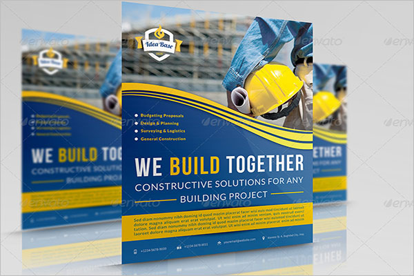 Graphical Construction Company Flyer