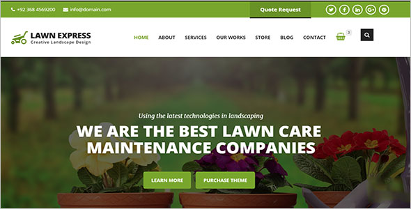 HTML5 Landscaping Responsive Template