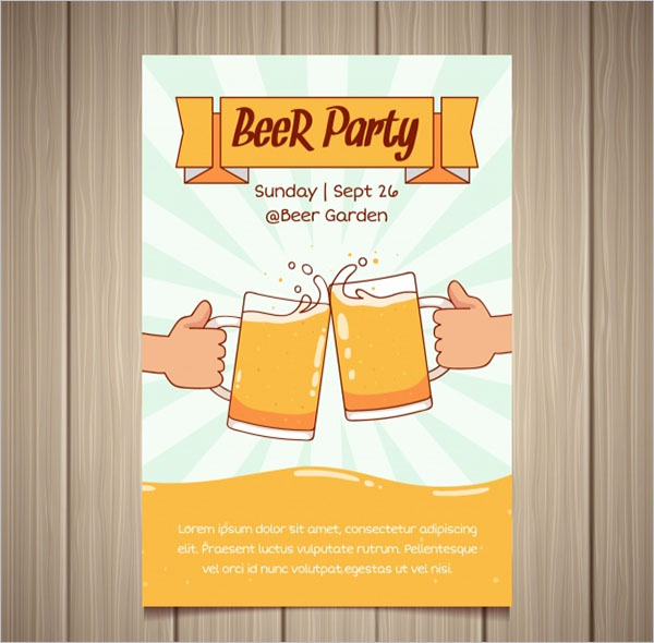 Hand Draw Party Poster Design