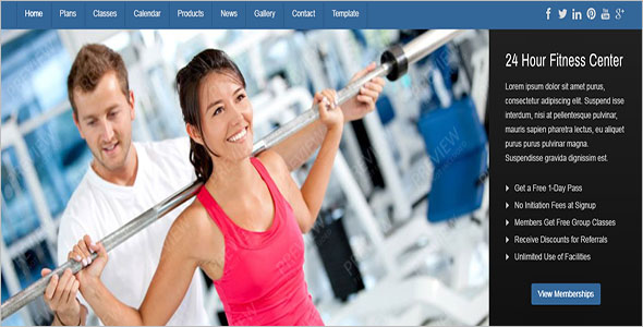 Joomla Fitness Equipment Template