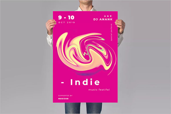 Music Indie Poster Design